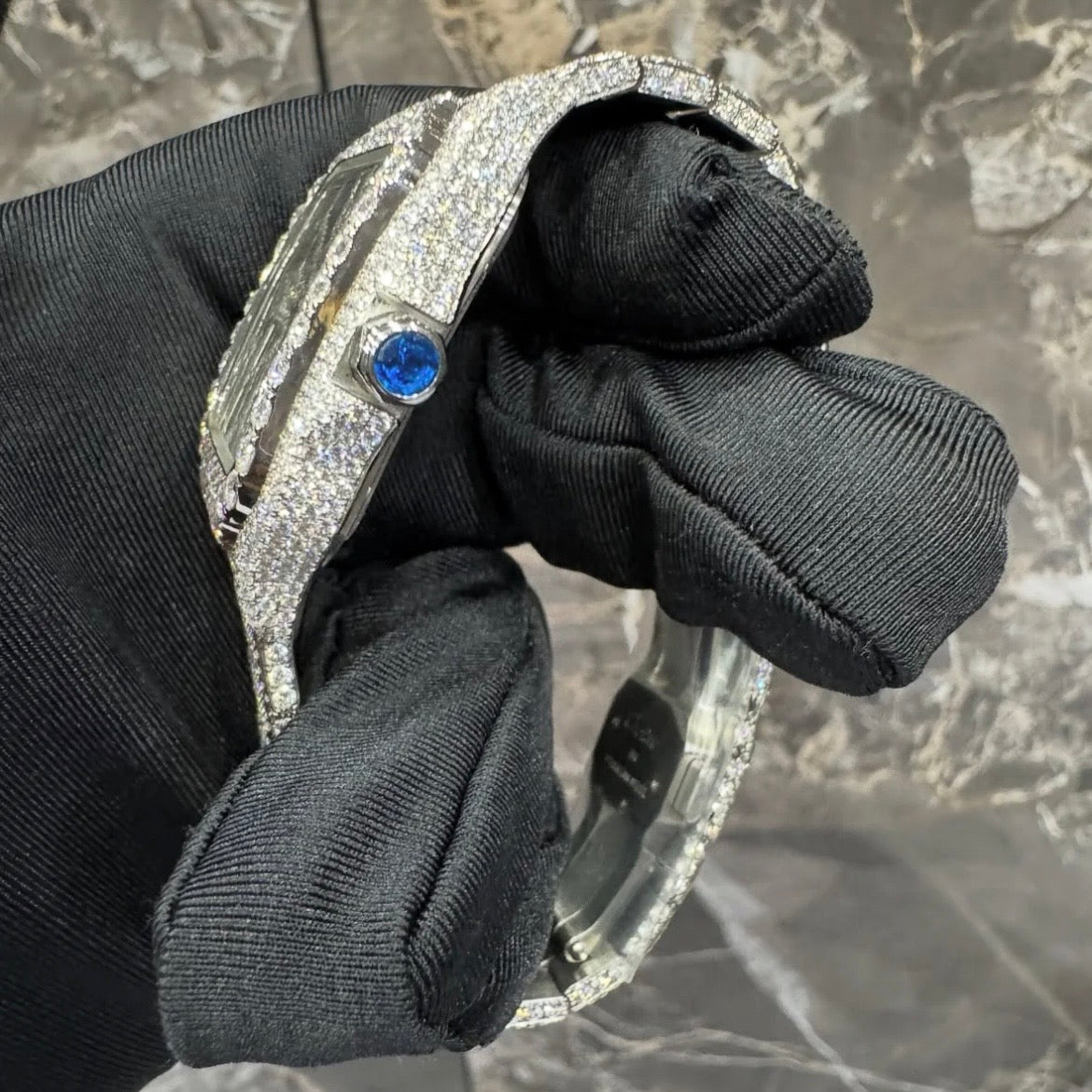 ICED OUT SQUARE FACE CARTIER