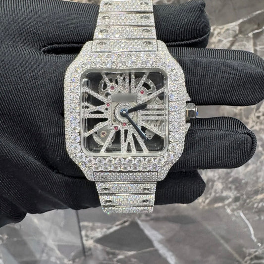 ICED OUT SQUARE FACE CARTIER